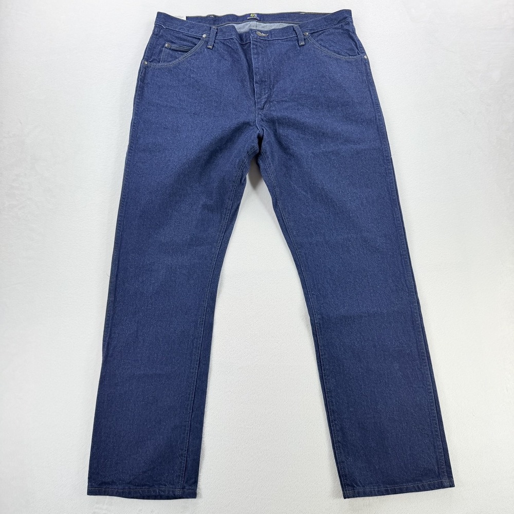 Wrangler Cowboy Cut 47MWZ Jeans Mens 40x32 Blue Regular Fit Bootcut Denim NEW